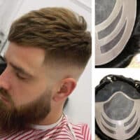 Prótesis capilar de base resistente (Cabello Europeo)